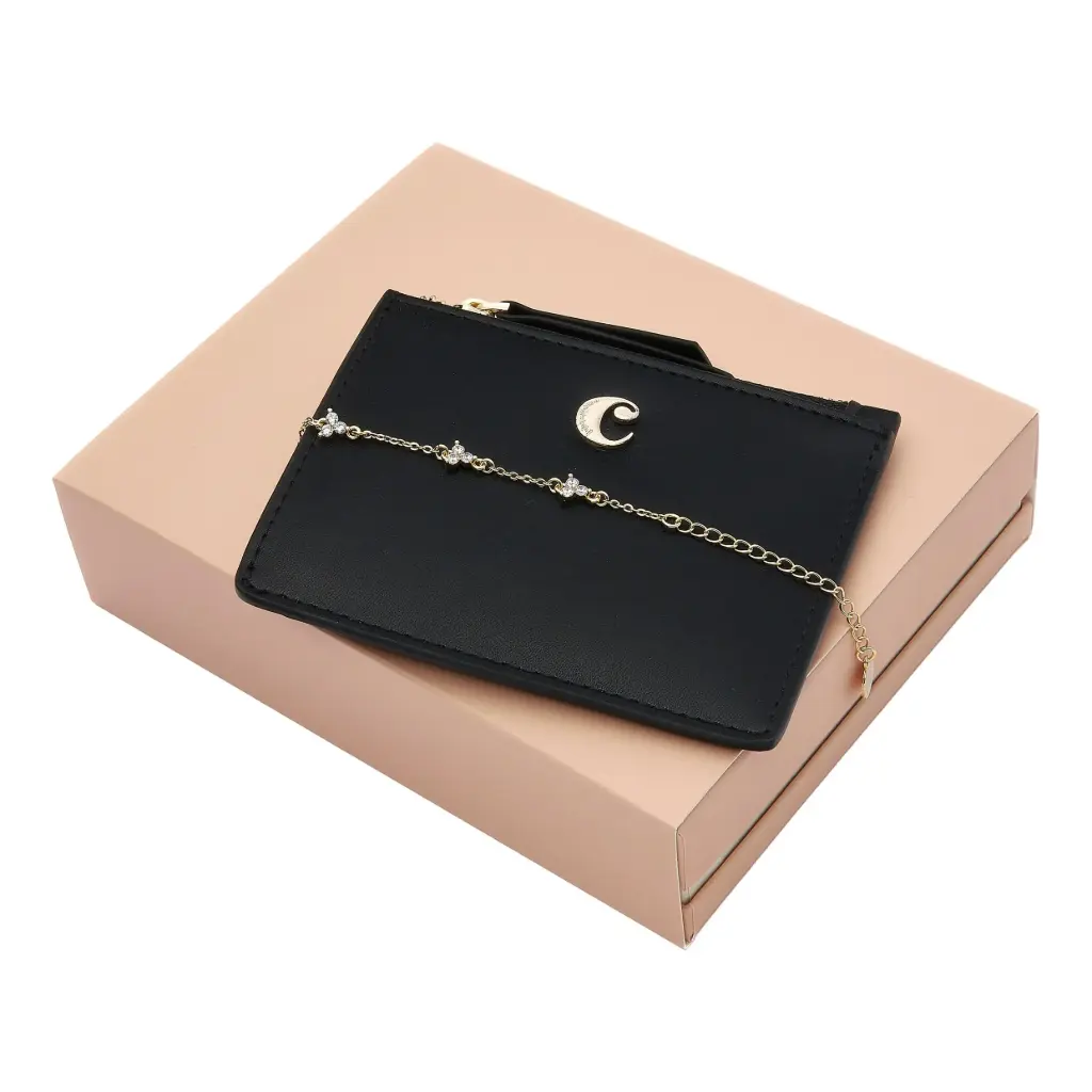 Coffret Cacharel (portefeuille + bracelet)