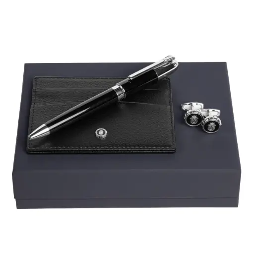 [FPBCM196A] Parure Festina (stylo bille, porte-cartes & boutons de manchette)