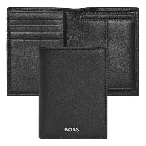 Porte-cartes Flap avec porte-monnaie Classic Smooth